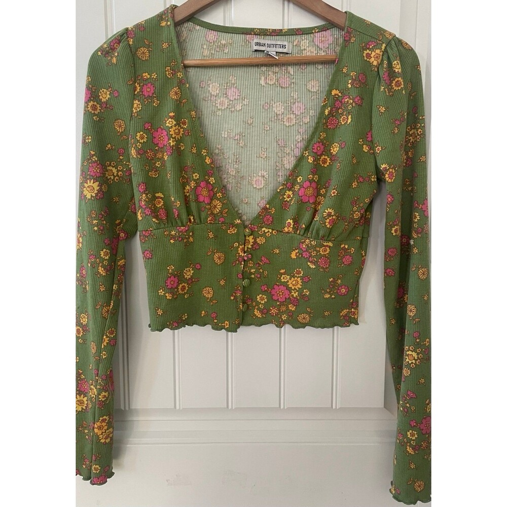 Crop Top Y2K M Women's floral Baby doll Barbie core Urban Outfitters